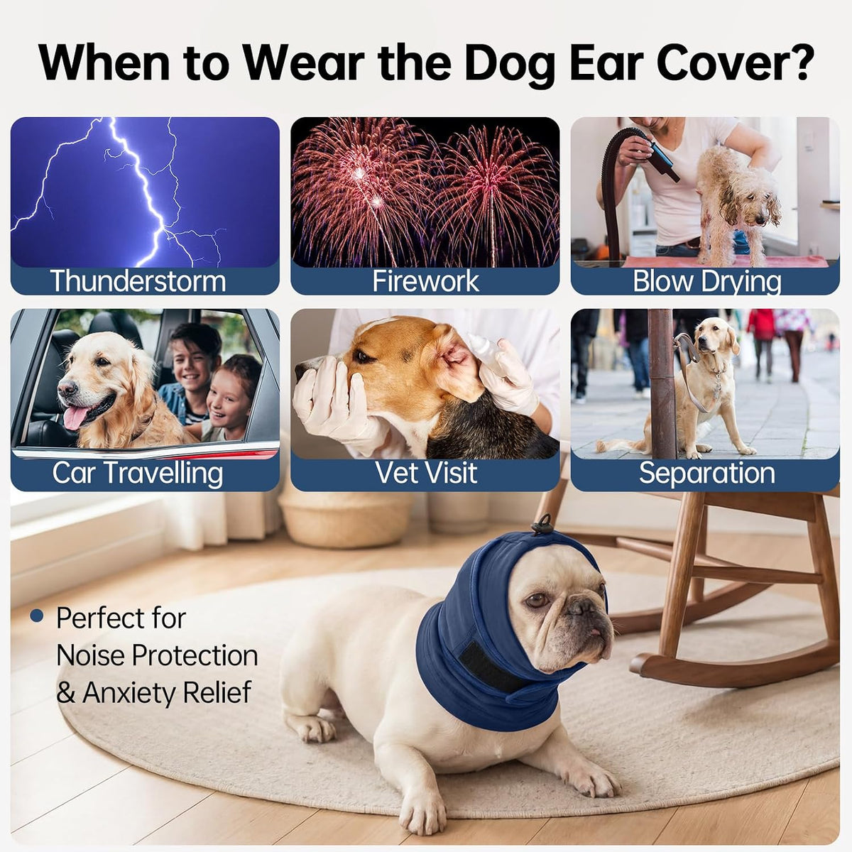 IDOMIK no shake head wrap for dog ear hematoma protection