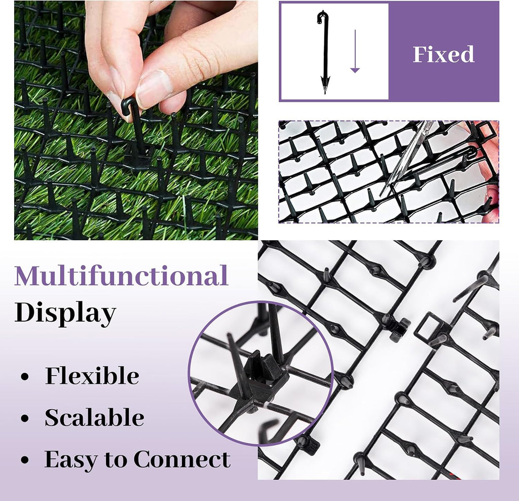Outdoor pet repellent mat on lawn