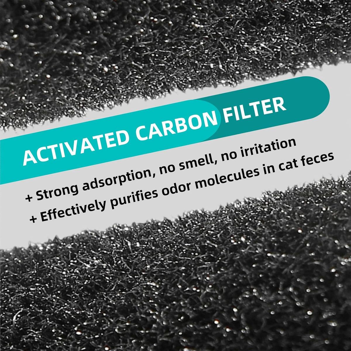 Nine pieces of black rectangular MEDUWEDU replacement charcoal filters laid out.
