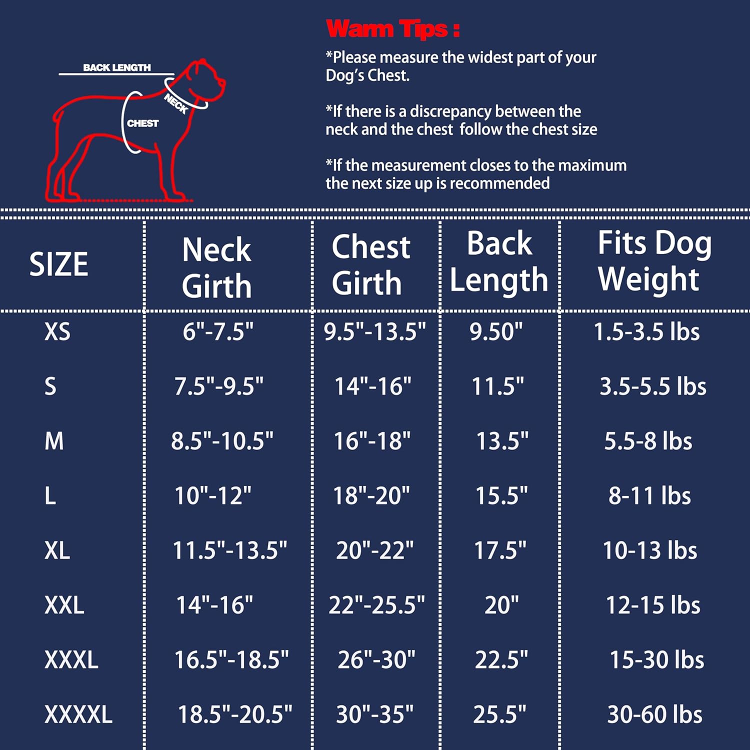 Back view of breathable polyester dog tank top with US flag pattern