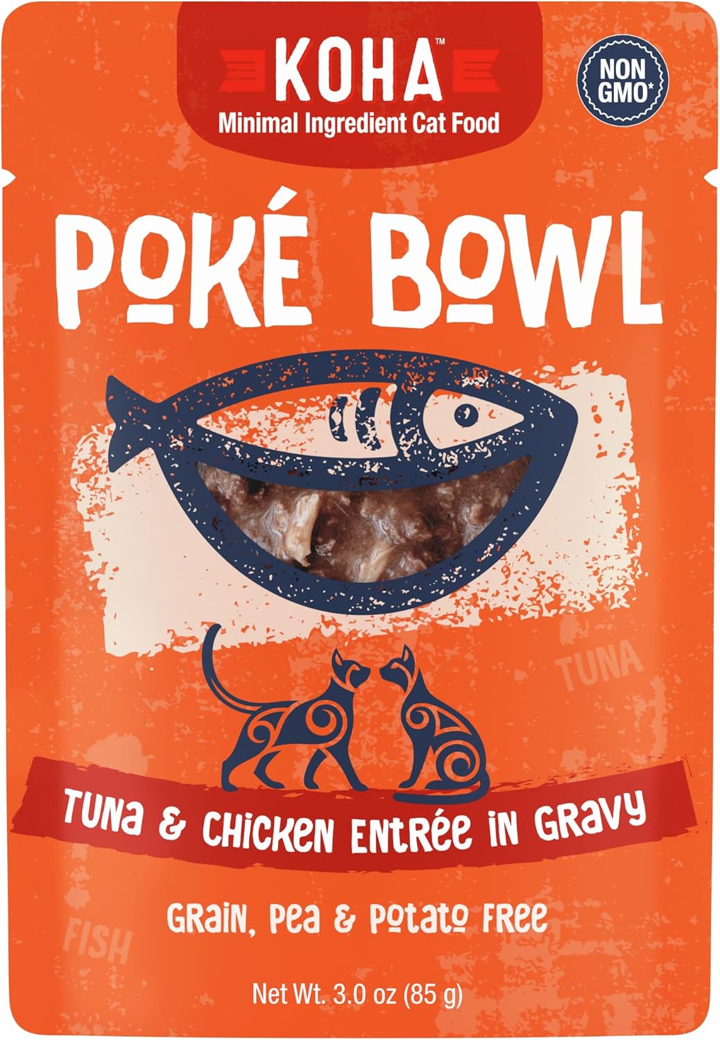 KOHA Pet Food Pok Bowl Cat Variety Pack, Wet Cat Food in Gravy - 5 Flavors - Tuna Combinations of Salmon, Chicken, Duck, Shrimp, and More - 3 oz Pouches, Pack of 24 - Image 10