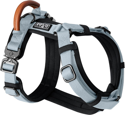 MADE TO ROAM Premium Explorer Harness - Y-Shaped Dog Harness with Adjustable Durable Nylon, Soft Padding, Metal Buckles and Leather Handle for Small, Medium, Large Dogs (Vermont Weekends, Size 4) - Image 9