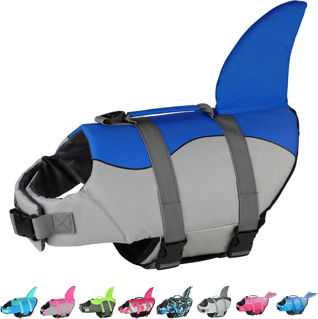 Dogcheer Dog Life Jacket, Cute Shark Dog Life Vest for Swimming Boating with Superior Buoyancy and Rescue Handle, Adjustable Puppy Floating Swim Vest for Small Medium Large Dogs - Pool Blue, XS - Image 10