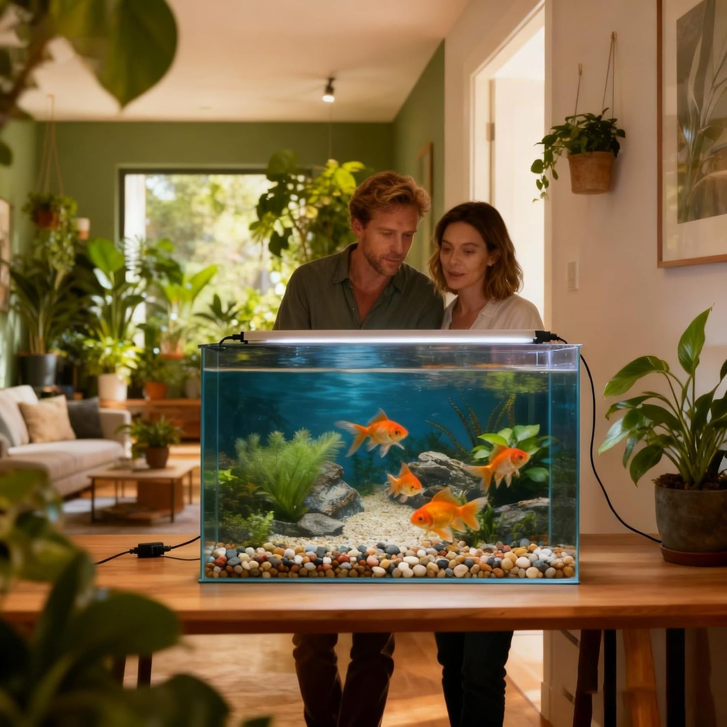 Ricomboo imported aquatic themed fish tank decorations set application