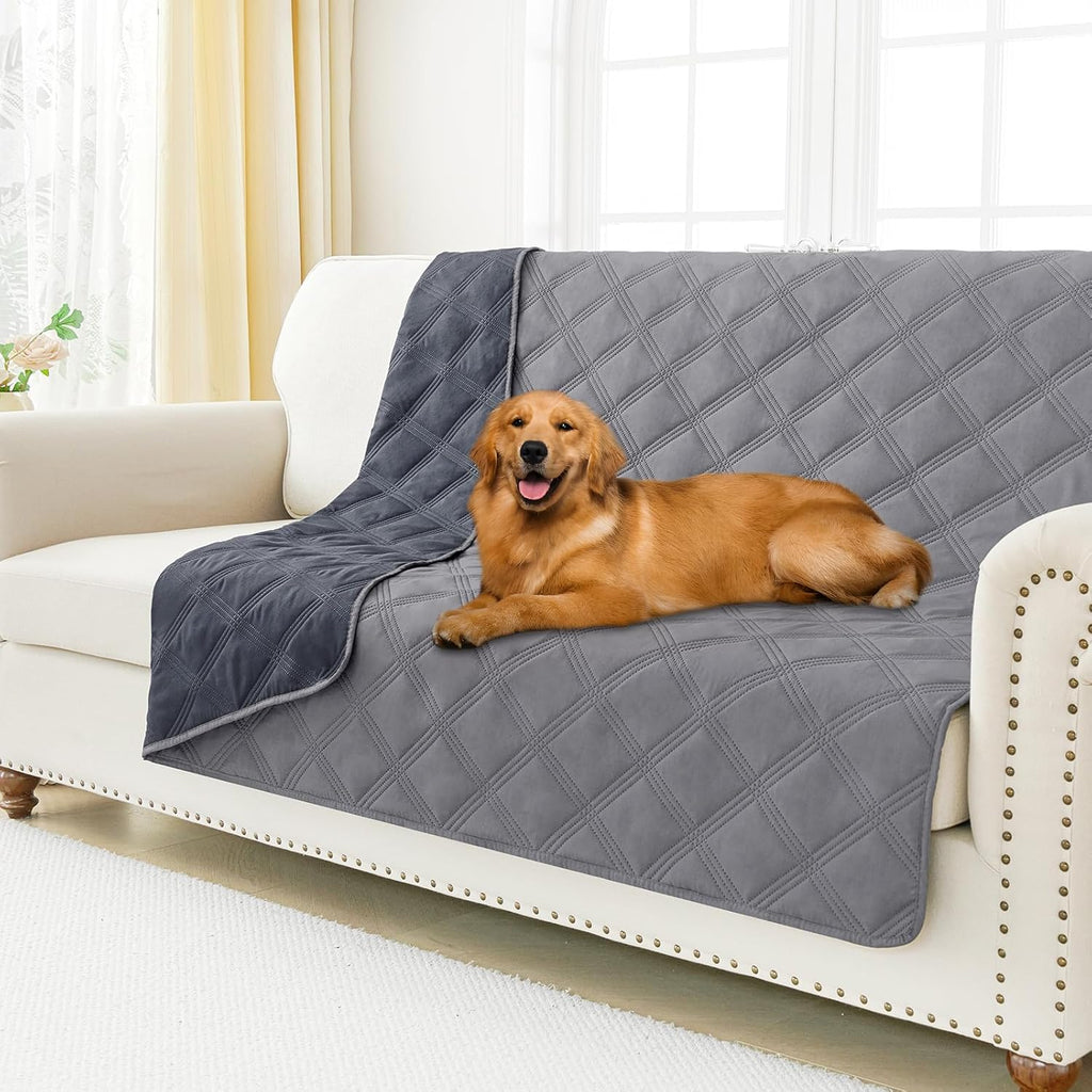 Smiry waterproof dog bed cover blanket front view protecting living room sofa
