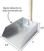 Authentic Spotty heavy duty long handled dog pooper scooper packaging and product overview.