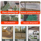Mozzeilee knotless rope net for garden or decorative use