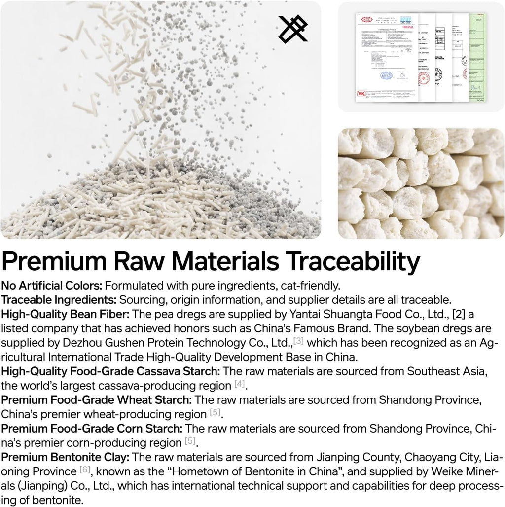 Demonstration of strong clumping action in Pidan cat litter