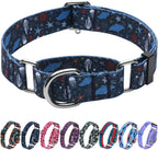 Hikiko Martingale Collar for Dogs with No Buckle Floral Daisy Dog Collars Soft Nylon No Pull Dog Collar for Large Dogs,Green Flower,L - Image 11