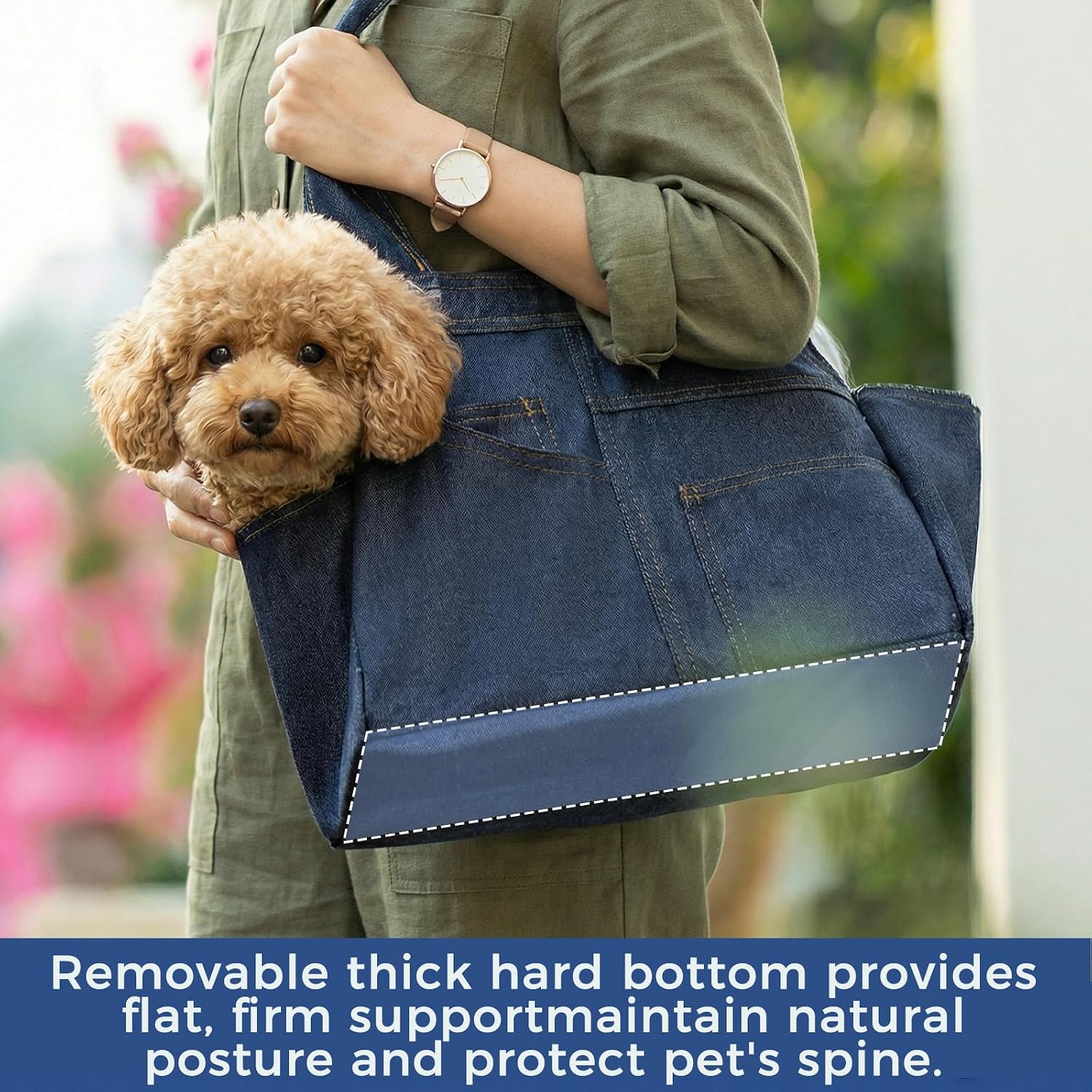 Abuul dog purse for cats and puppies side profile