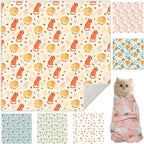 27.6" Cat Grooming Wrap, Cat Wrap for Cutting Nails, Self-Adherent Fabric Wrap for Cats, Cat Burrito Wrap Anti-Scratch, Anti-Escape, Multifunctional Swaddle Wrap Pet Tool (Funny Bear, X Large) - Image 9