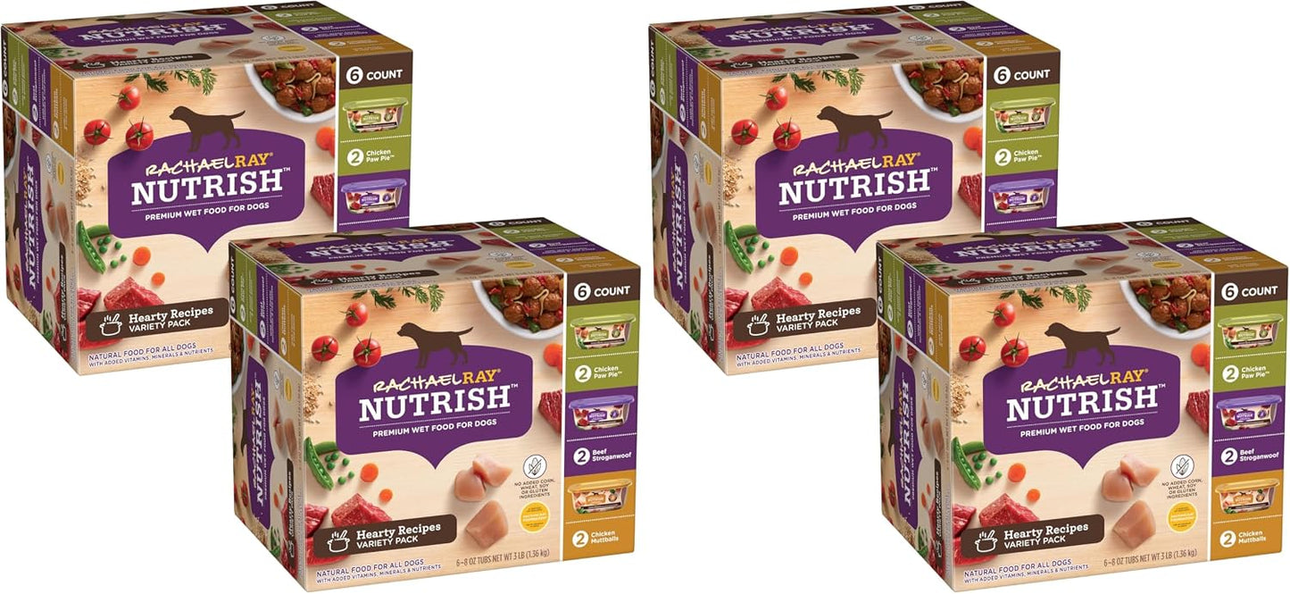 Nutrish Rachael Ray Savory Favorites Wet Dog Food Variety Pack, 8 oz. Tubs (Pack of 6) - Image 14