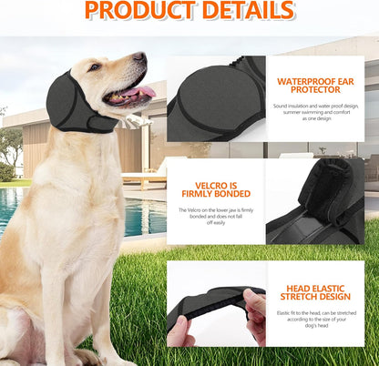 Large size dog calming hoodie for anxiety and noise relief