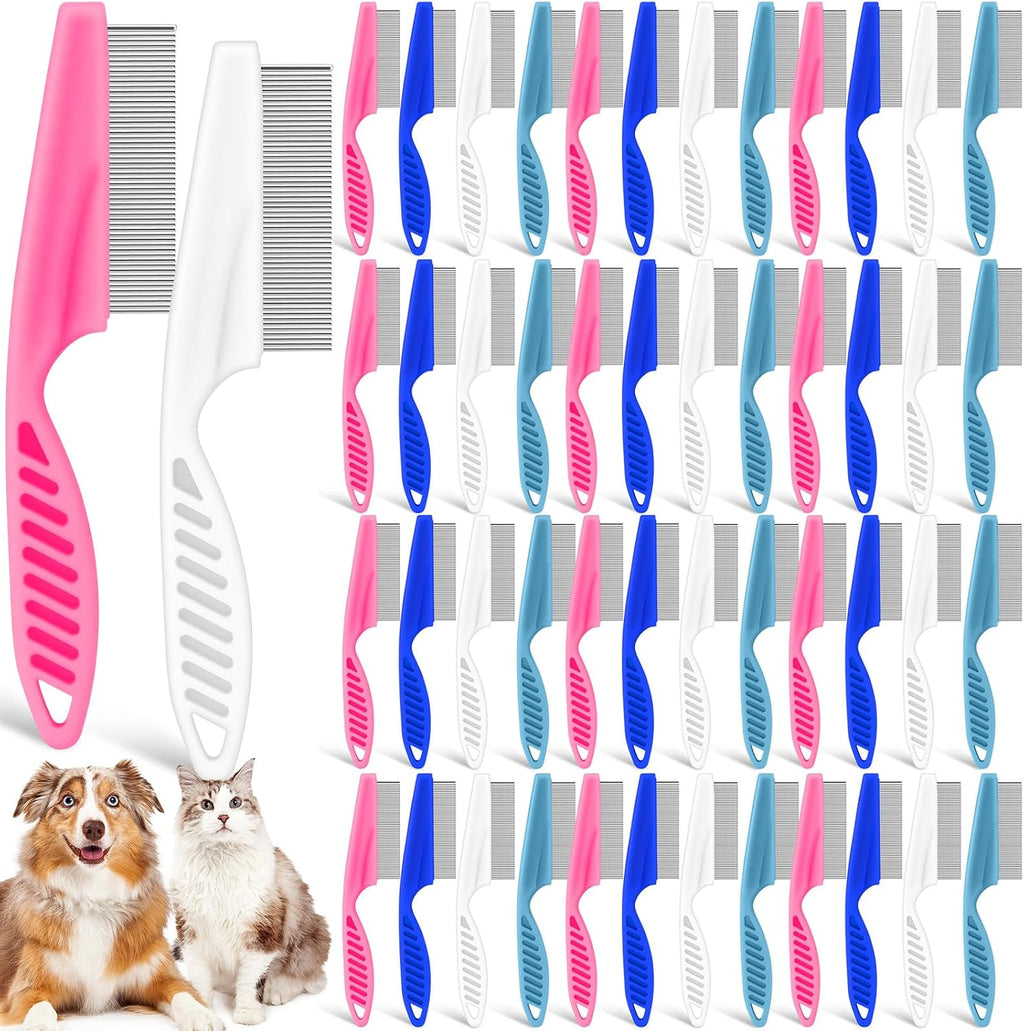 SiliFine 50 pieces flea comb bulk set front view