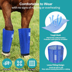 Breathable plastic mesh horse fly boots for insect protection