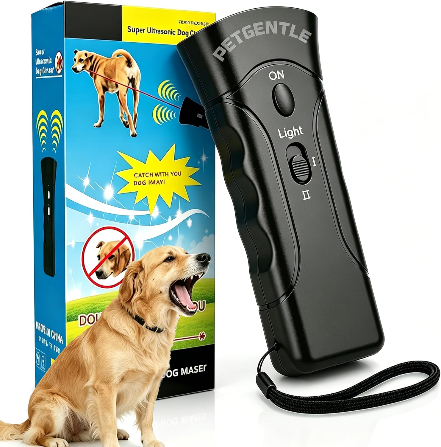 Pawbehave ultrasonic pet trainer handheld device front view