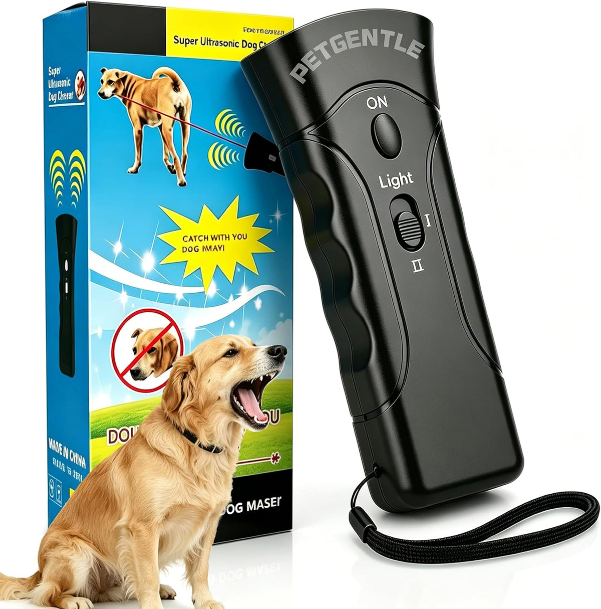 Pawbehave ultrasonic pet trainer handheld device front view