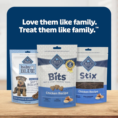 Blue Buffalo Bits Chicken Soft & Chewy Dog Treats, Bite-Sized for Training, Made with Real Chicken & Enhanced with DHA, Heart-Shaped Dog Treats, Made in the USA with Natural Ingredients, 19 oz. - Image 9
