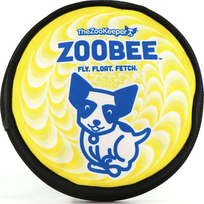 The ZooKeeper ZooBee flying disc dog toy front view