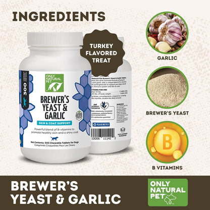 Only Natural Pet B vitamin fortified dog supplement 2 pack bundle