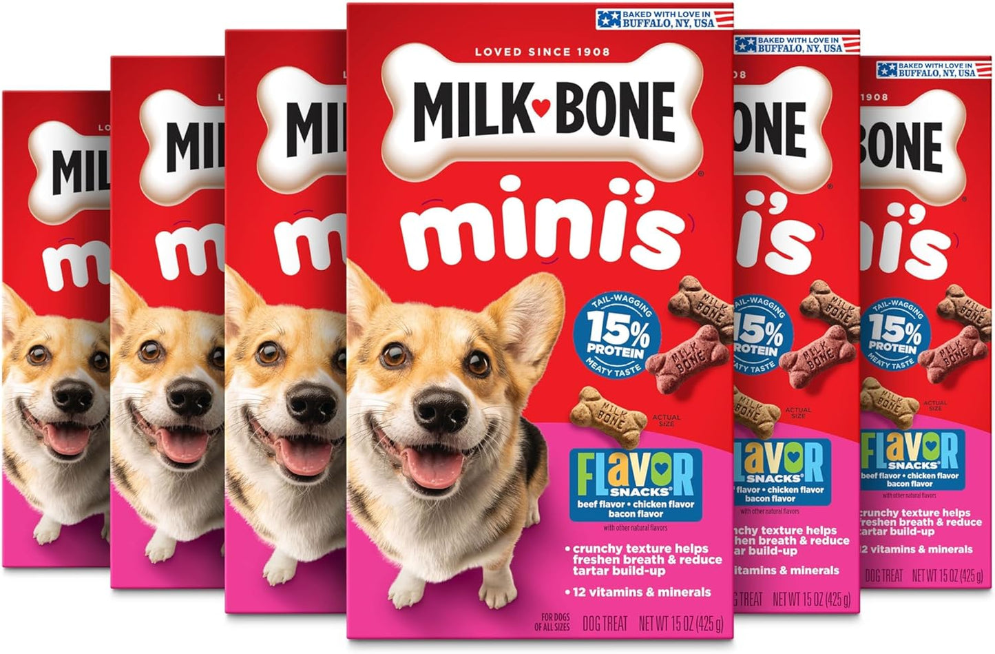 Milk-Bone Flavor Snacks Small Dog Biscuits, Flavored Crunchy Dog Treats, 24 Oz. Box - Image 15