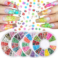 Decora fruit nail art slices front view of 14 case assortment