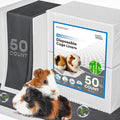 Bucatstate 50 count disposable guinea pig cage liners front view