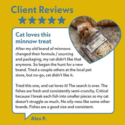 Fresh Is Best Silverside Minnows Freeze Dried Dog Treats - Raw Freeze Dried Cat Treats in Resealable Zipper Bag - High-Protein Minnows for Cats and Dogs - Made in the USA - Image 9