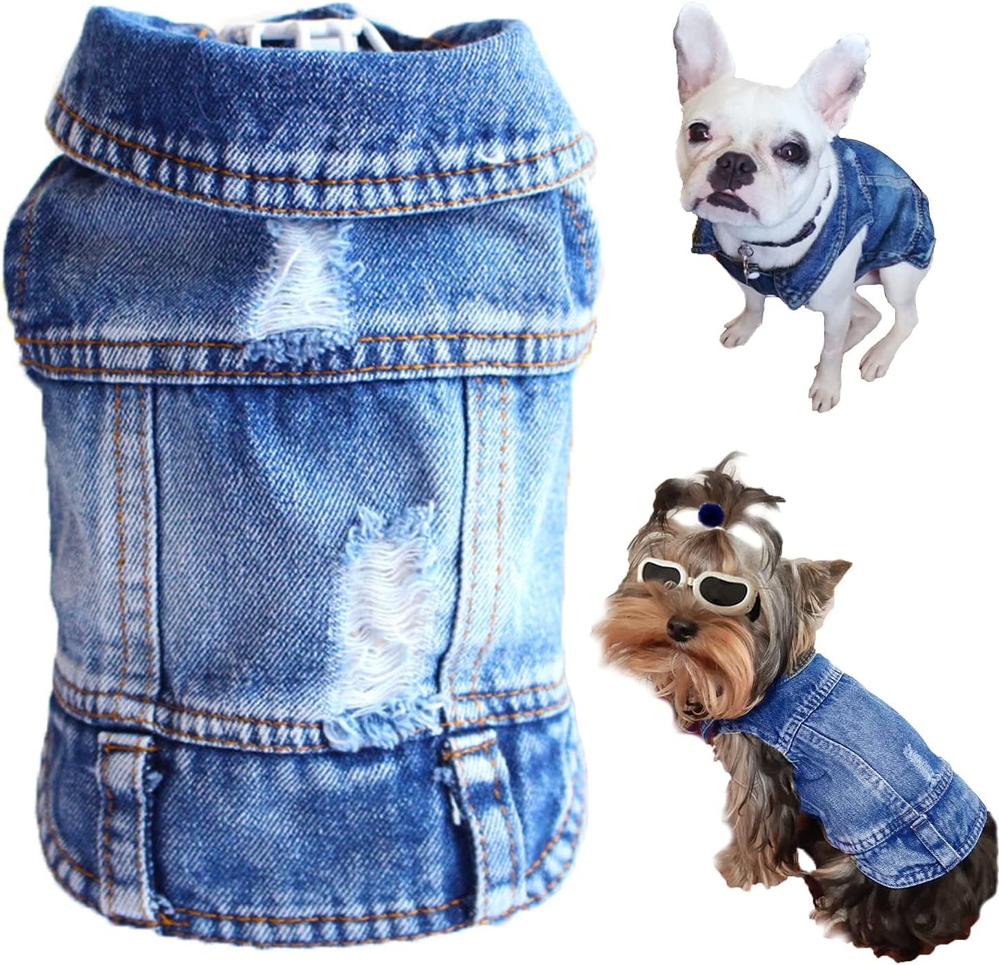 LKEX fashion puppy costume flat lay on white background