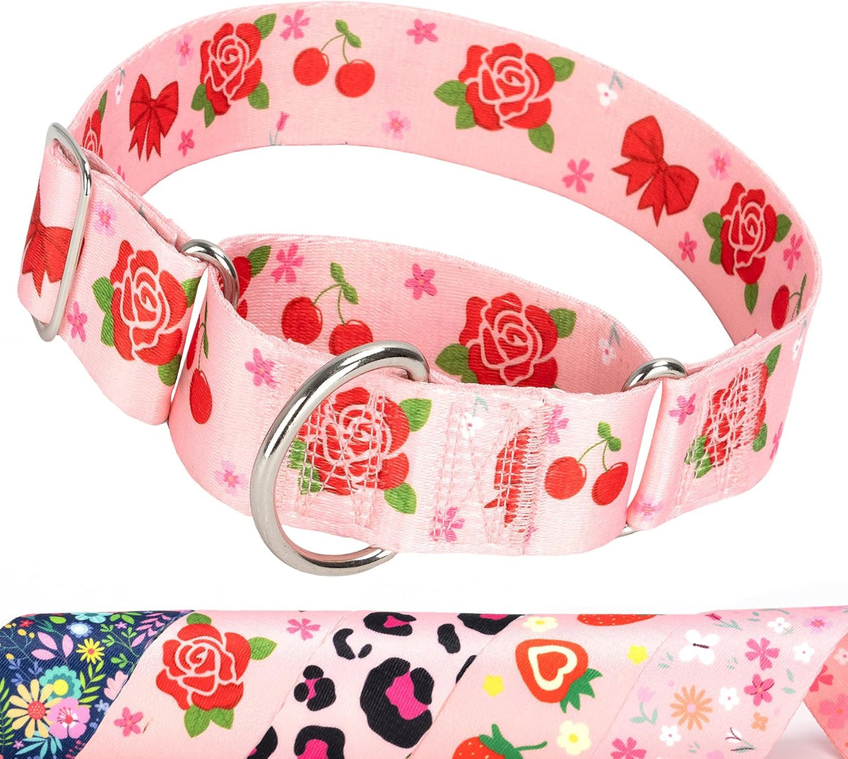 1.5 Inch Wide Dog Collar - No Pull Martingale Collar for Large Dogs, Heavy Duty Adjustable Training Collar for Medium, Large & XL Dogs(Cute Dog L) - Image 14