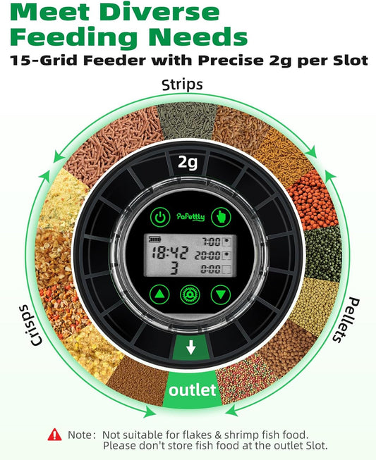 Close up of the digital LCD display timer on the automatic dispenser