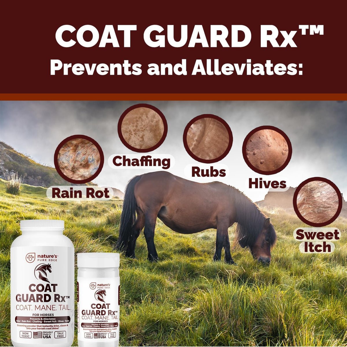 Natures Pure Edge Coat Guard Rx for mane and tail care
