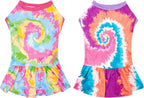 2PCS/Pack Hawaiian Dog Dresses Pink Green for Small Dogs Girl Female Puppies Doggies Kittens Skirts Summer Sundress Pet Apparel Pineapple Toucan Flamingo Soft for Holiday Party Beach S - Image 13