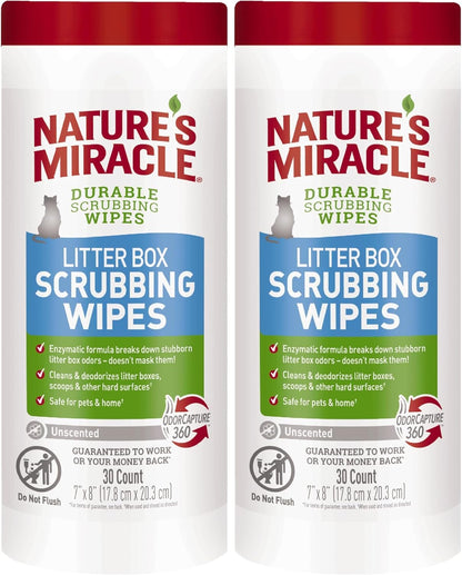 Nature's Miracle Litter Box Scrubbing Wipes 30Ct - Image 11