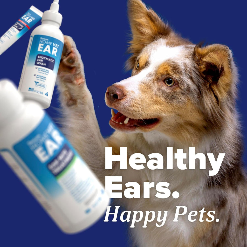 Authentic USA made TropiClean HomeVet ear drops for pets