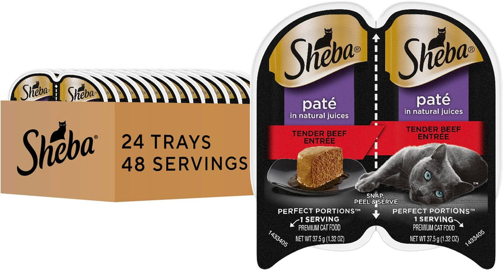 Sheba Perfect Portions Wet Cat Food Pate Sustainable Salmon Entree, 2.6 oz. Twin-Pack Trays, Cat Food Wet Recipe (24 Count, 48 Servings) - Image 13