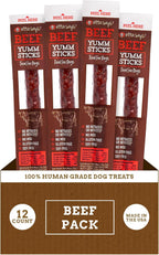 etta says! Yumm Sticks - Real Meat Jerky Dog Jerky Treats - Beef, Chicken, Pork, and Turkey Variety Pack - Human Grade - Made in The USA (12 Count Pack of 1) - Image 12