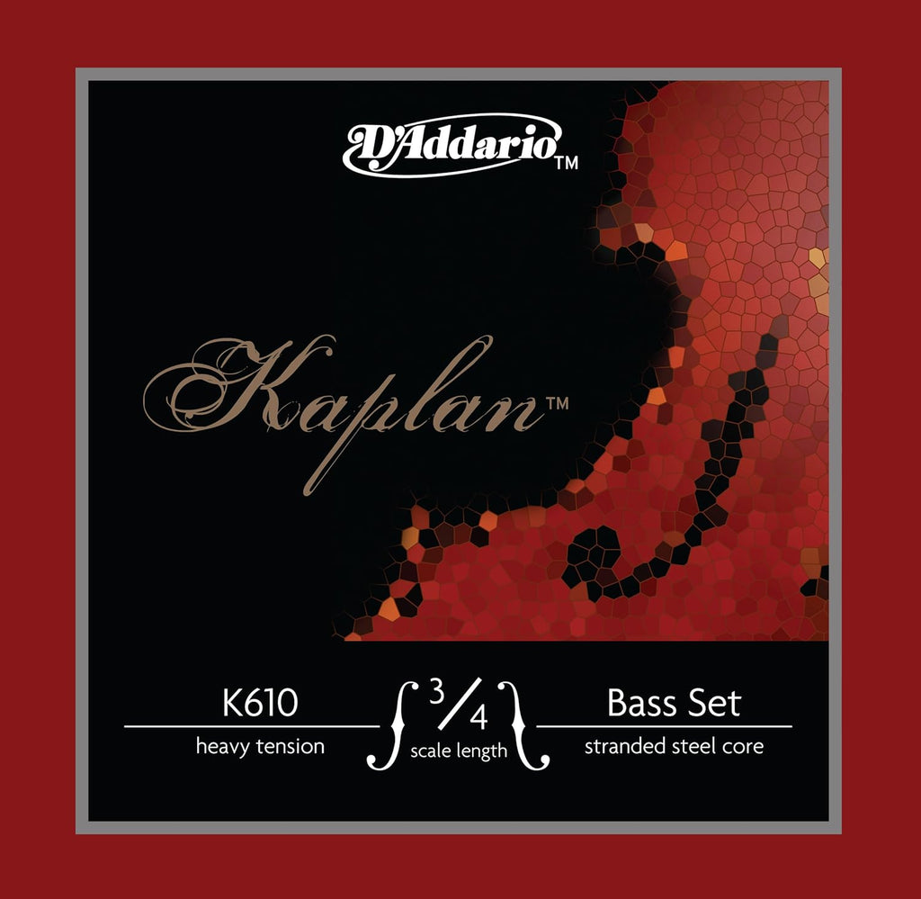 D'Addario Kaplan Bass Strings - Full Set - K610 3/4L - For Upright Bass, Double Bass - 3/4 Scale, Light Tension - Image 15