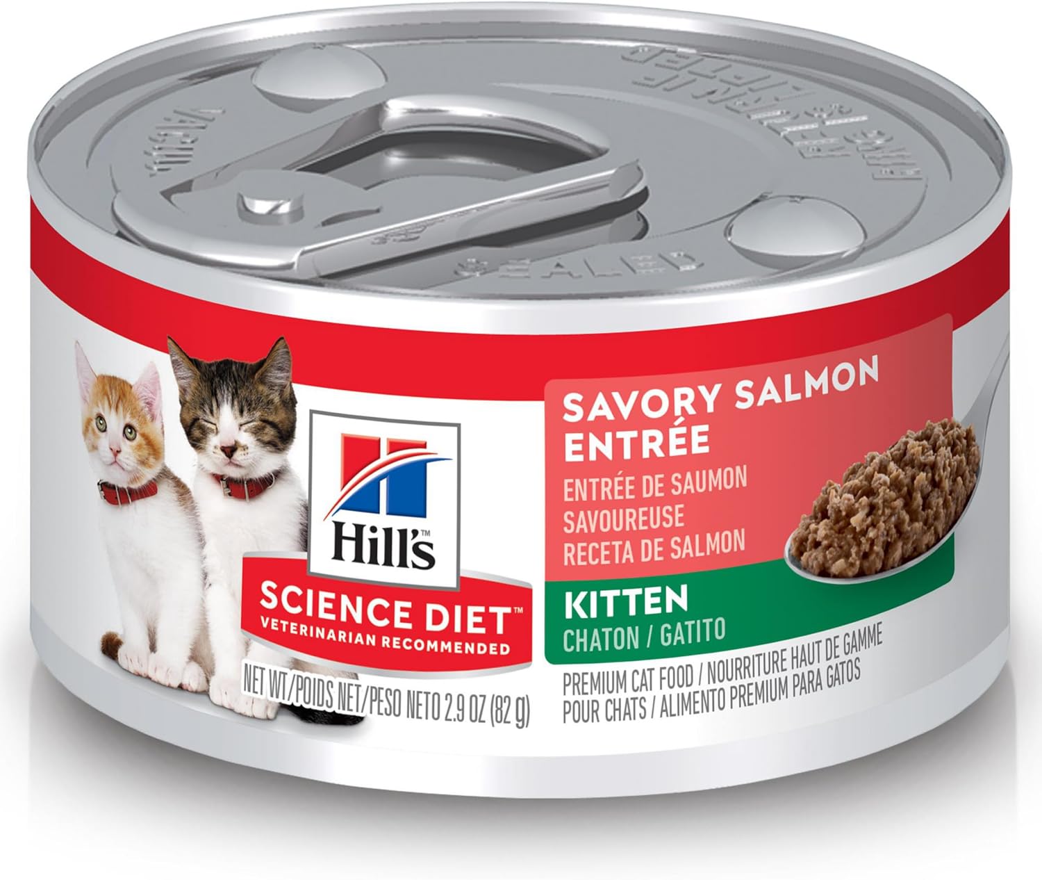 Hill's Science Diet Kitten Wet Cat Food Variety Pack, Liver & Chicken, Salmon Minced, 2.9 oz. Cans, 12-Pack - Image 15