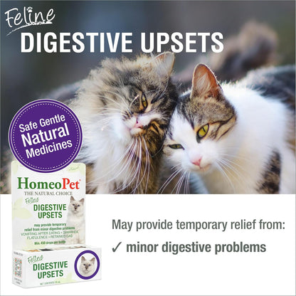 HomeoPet Feline Digestive Support liquid solution for cat vomiting relief side view