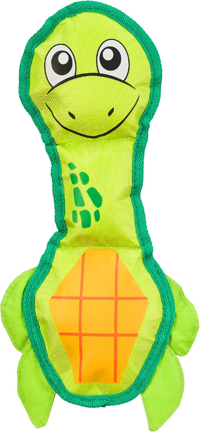 Outward Hound Fire Biterz Yellow Lizard Plush Firehose Material Interactive Dog Toy, Large - Image 10
