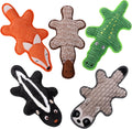 Eneston no stuffing squeaky dog toys five pack front view of animal shapes