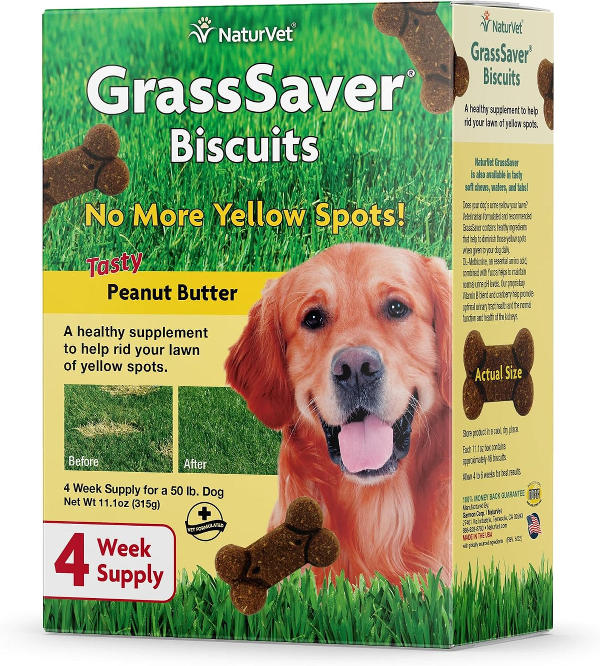 NaturVet - GrassSaver Wafers for Dogs Plus Enzymes - 300 Wafers - Healthy Supplement to Help Rid Your Lawn of Yellow Spots - Synergistic Combination of B-Complex Vitamins & Amino Acids - Image 11