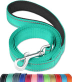 FunTags 6FT Red Reflective Dog Leash for Large & Medium Dogs Walking, Soft Padded Handle Comfortable Grip, Heavy Duty Nylon, Reflective for Night Walking, 1in Wide - Image 11