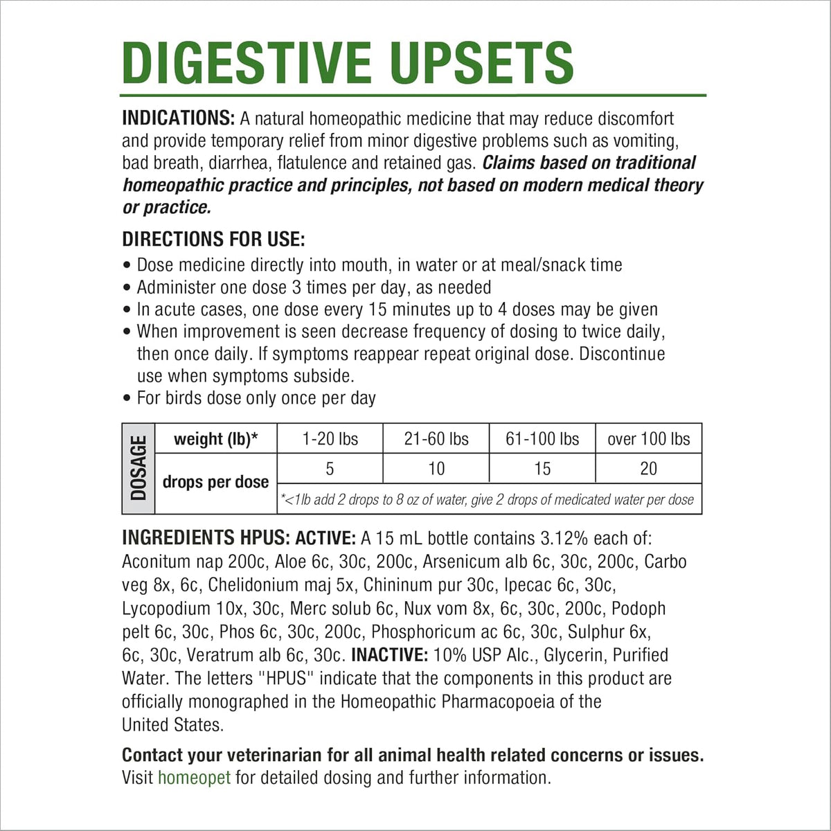 Authentic HomeoPet USA imported pet supplement