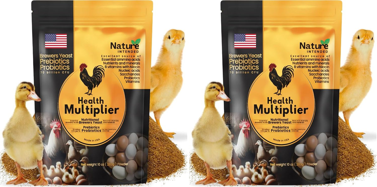 Brewer's Yeast + Probiotics + Niacin + Vitamins Supplement for Ducks, Chickens and Poultry. (Molt Recovery, Severe Stress, Egg Quality and Development) 10-Ounce Resealable Foil-Lined Pouch - Image 8