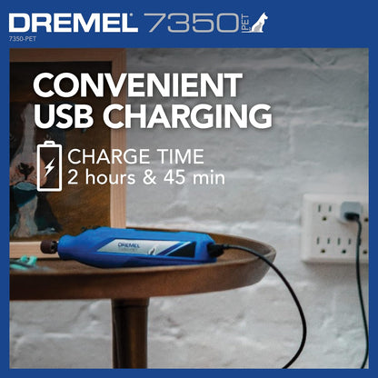 Handheld view of lightweight Dremel pet nail grooming tool