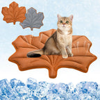 KOOLTAIL Cat Cooling Mat, Upgraded Two Sided Cooling Pad for Dogs Cats Puppy, Soft Summer Pet Sleeping Blanket Kennel to Keeping Cool, Washable Dog Mats for Crate Sofa Bed Outdoor Indoor, Leaf Shaped - Image 9