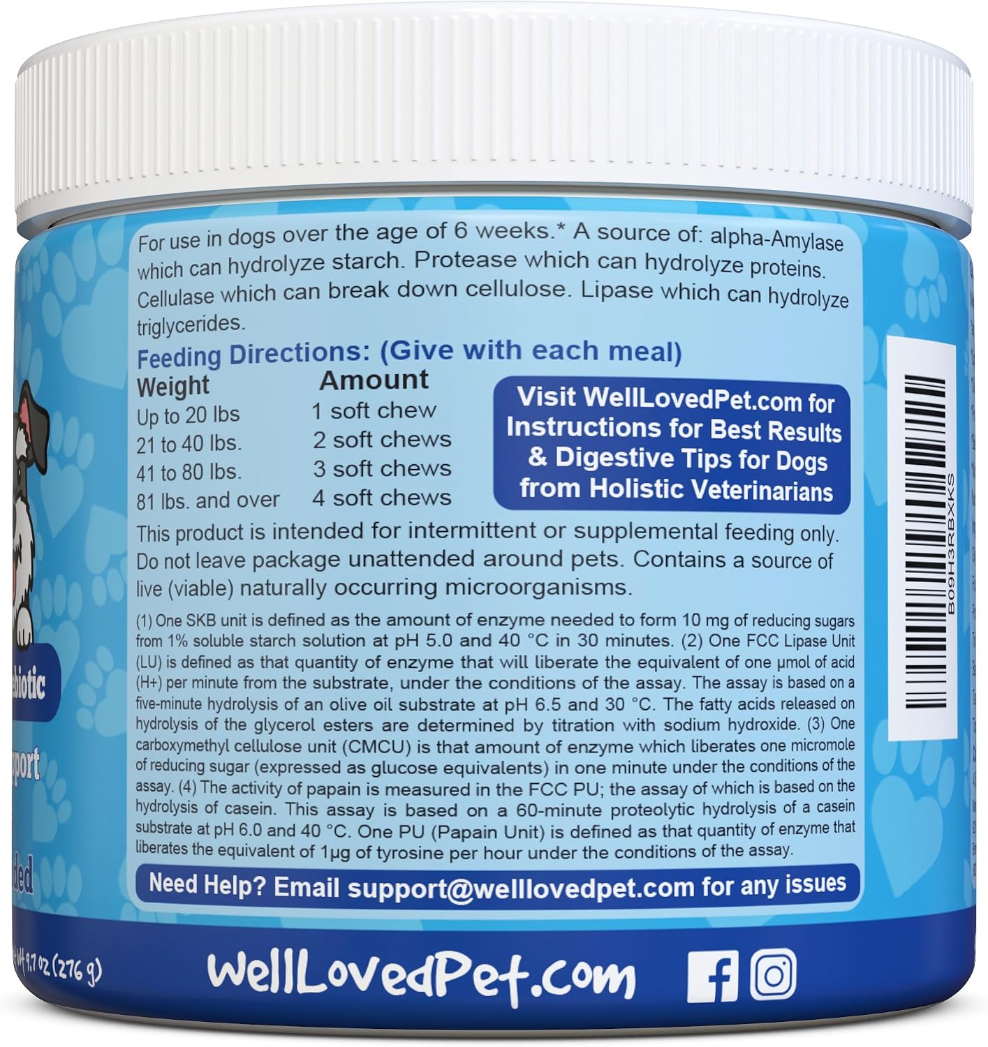 USA sourced natural pet health supplements for small medium and large dog breeds