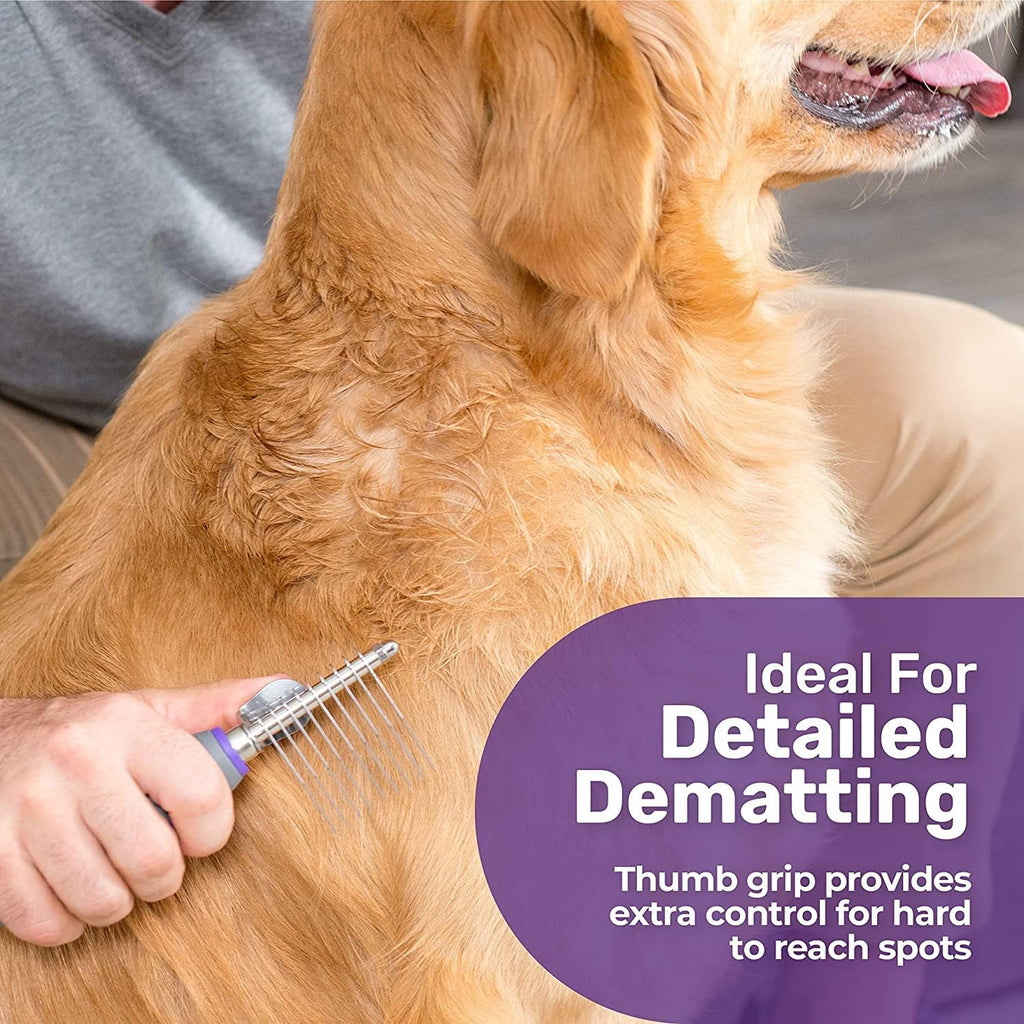 Hertzko pet grooming tool packaged for use